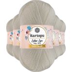 Kartopu K019 Açık Krem 5 Adet Lotus Lux Bikini Büstiyer Bluz Simli Örgü İpi