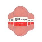 Kartopu K1217 Koyu Somon 5 Adet Kristal Çift Katlı El Örgü Lif İpi