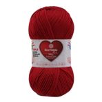Kartopu K125 100 gr Koyu Kırmızı Baby Love Care El Örgü İpi