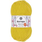 Kartopu K1321 Hardal Sarı Baby One Tüylenmeyen El Örgü İpi Yünü