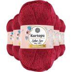 Kartopu K141 Fuşya 5 Adet Lotus Lux Bikini Büstiyer Bluz Simli Örgü İpi