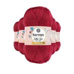 Kartopu K141 Fuşya Lotus Bikini Büstiyer Bluz Simli 5 Adet Örgü İpi