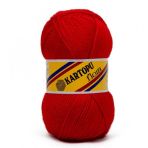Kartopu K150 Flora Kırmızı El Örgü Patik İpi