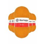 Kartopu K312 Portakal 5 Adet Kristal Çift Katlı El Örgü Lif İpi