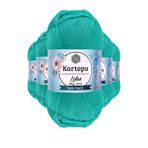 Kartopu K440 Yeşil Lotus Bikini Büstiyer Bluz 5 Adet Örgü İpi