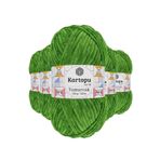 Kartopu K469 5 Adet Yeşil Yumurcak Kadife El Örgü İpi