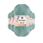 Kartopu K507 Mint Lotus Bikini Büstiyer Bluz Simli 5 Adet Örgü İpi