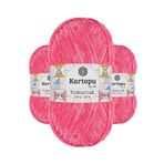 Kartopu K798 Pembe Yumurcak Kadife 3 Adet El Örgü İpi