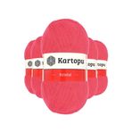 Kartopu K812 Nar Çiçeği 5 Adet Kristal Çift Katlı El Örgü Lif İpi