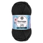 Kartopu K940 Siyah Lotus Bikini Büstiyer Bluz Örgü İpi
