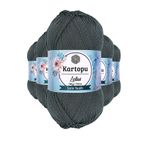Kartopu K944 Füme Lotus Bikini Büstiyer Bluz 5 Adet Örgü İpi
