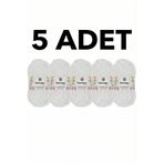 Kartopu Yumurcak Kadife İpi Beyaz K010 5 adet