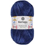Kartopu Yumurcak Kadife Lacivert K635 El Örgü İpi