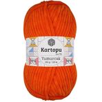Kartopu Yumurcak Kadife Turuncu K205 El Örgü İpi