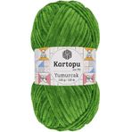 Kartopu Yumurcak Kadife Yeşil K469 El Örgü İpi