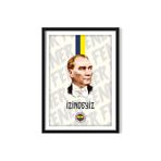 KARTPOST3R Fenerbahçe Mustafa Kemal Atatürk İzindeyiz Tablo Poster No: 0050 (Çerçeveli)