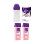 Kartuş Ağda Makinesi + Sesu Pembe Kartuş 100 Ml 2'li + Ağda Bezi 10 M