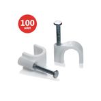 Karya 8 Numara Çelik Çivili 25 mm 4x16 Antigron Kablolar için 100'lü Kroşe