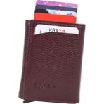 Karya Deri Unisex Mekanizmalı Kartlık Cüzdan 006000 - Bordo