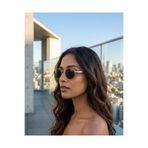KaryaEyewear Vintage Minimal Gold Yuvarlak Güneş Gözlüğü - Siyah Lens & UV400 Korumalı İnce Çerçeve