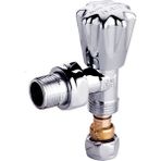 KAS 1/2″ Krom Pex-B Bağlantılı Köşe Radyatör Vanası