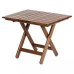 Kaş 50X80 Katlanır Ahşap Bahçe Balkon Sehpası - Masif Gürgen (Atina Table)