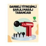 Kas Gevşetici Masaj Tabancası 4 Başlık ve Ayarlanabilir Hız XUCZZZ1935MASAJ-2