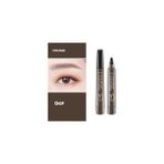 Kaş Maskarası,kaş Kalemi Microblading Ucu Tırtıklı Likit Kaş Kalemi(Kahve)
