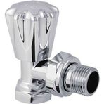 KAS RADYATÖR VANASI - KÖŞE - KROM - 1/2"