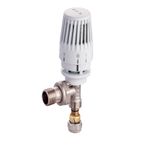 Kas Termostatik Köşe Radyatör Vanası 1/2'' Jak'lı Pex-b