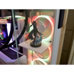 Kasa Içi Figür Rafı 120X90 mm Oyun Pc Aksesuarı, Masaüstü Bilgisayar Fan Standı Figür - Beyaz - 120 x 90 mm