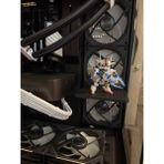Kasa Içi Figür Rafı 120X90 mm Oyun Pc Aksesuarı, Masaüstü Bilgisayar Fan Standı Figür - Siyah - 120 x 90 mm
