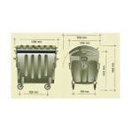 Kasataş 1100LT Metal Çöp Konteyneri 110KG 880 Adrese Teslim