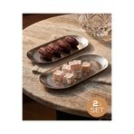Kaşbaşı Home Paslanmaz Çelik Kahve Sunum Tepsisi 2’li Set Büyük & Küçük Boy Metal Servis Tepsisi Modern Minimal Tasarım
