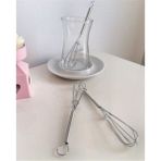 Kaşbaşı Home Silikon Paslanmaz Çelik Çırpıcı Şeklinde Mini Çay Kahve Kaşığı 1 Adet