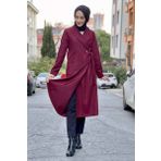 Kaşe Kaban Bordo