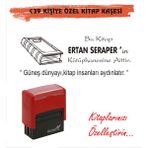 Kaşem Kitap Kurtlarına ve Kişiye Özel Kitap Mühürü Kitap Kaşesi C39