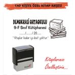 Kaşem Kitap Kurtlarına ve Kişiye Özel Kitap Mühürü Kitap Kaşesi C40