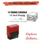 Kaşem Kitap Kurtlarına ve Kişiye Özel Kitap Mühürü Kitap Kaşesi C41