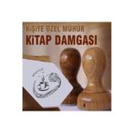 kaşematik K 127 Vav Kahve Temalı Kitap Mührü