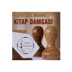 kaşematik K 169 Kitaptan Kuşlara Temalı Kişiye Özel Ahşap Kitap Mührü Ex Libris Kitap Damgası