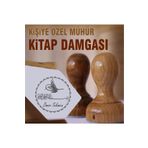 kaşematik K 232 Osmanlı Tuğrası Kişiye Özel Ahşap Kitap Damgası Ex Libris Kitap Mührü