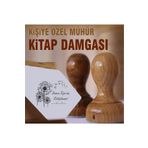 kaşematik K 51 Karahindiba Kişiye Özel Ahşap Kitap Mührü Ex Libris Kitap Damgası