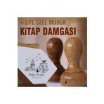 kaşematik K 80 Kız Kulesi Kişiye Özel Ahşap Kitap Mührü Ex Libris Kitap Damgası