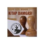 kaşematik K471 Ay Eşliğinde Kitap Okuyan Adam Kitap Mührü