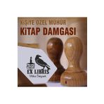 kaşematik K475 Kitap Mum Karga Ex Libris Kitap Mührü