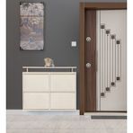 Kaser Metal 2+2'Li Metal Ayakkabılık Krem