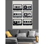 Kaset Çalar Retro Bantlar Dekoratif Kanvas - Mdf Ahşap Tablo