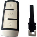 Kasey Volkswagen Passat B6 B7 Uyumlu Smart Kumanda Kabı Anahtar Kabı Oto Anahtarlık Logolu