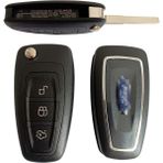 Kasey Yedek Parça Aksesuar Ford Focus 3 2011-2017 Uyumlu Anahtar Kabı Kumanda Kabı Oto Anahtarlık Vidalı Logolu
